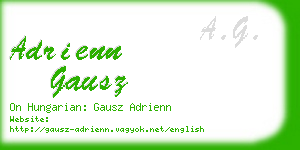 adrienn gausz business card